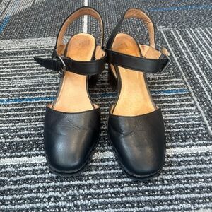 Madewell Claudie Lugsole Mary Jane Shoes black leather size 8